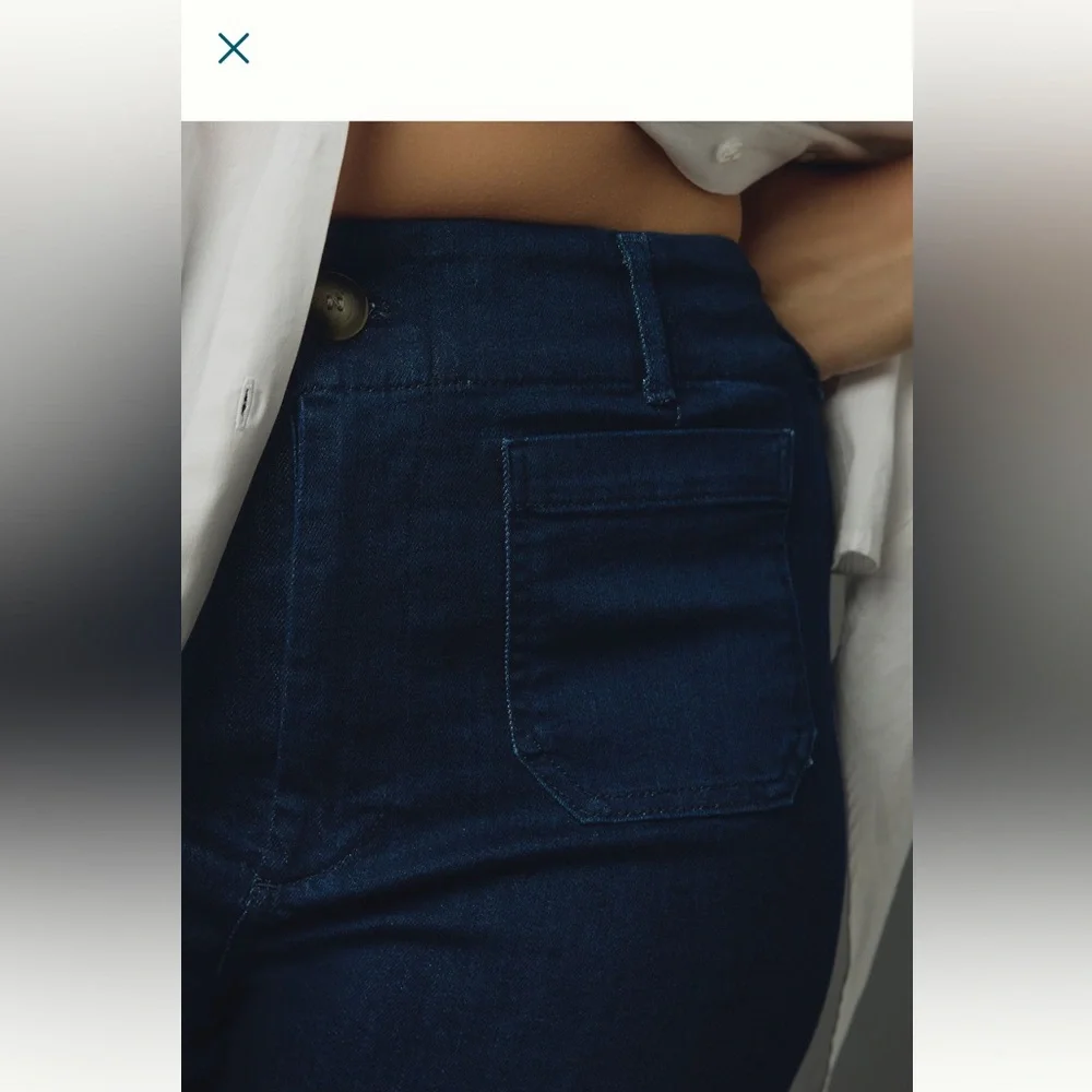 The Colette Cropped High-Rise, Wide-Leg Jean by Maeve - Picture 4 of 7